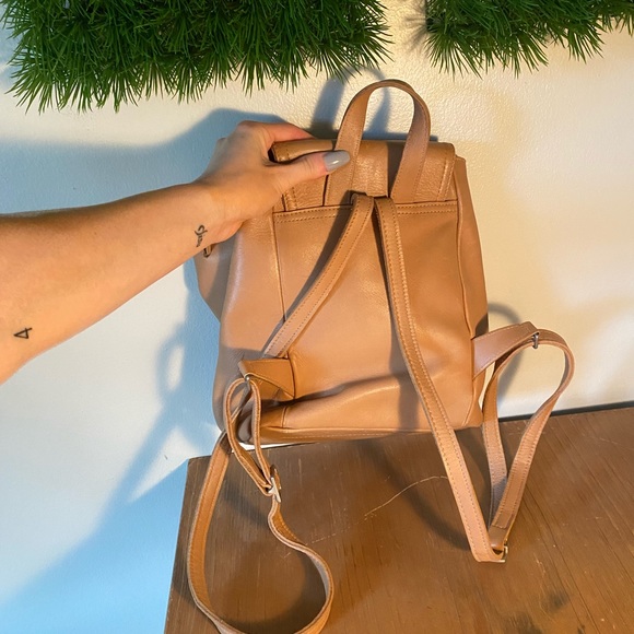 COPY - Coach F3W 9858 Legacy Tan Leather Drawstring Backpack - Picture 13 of 13